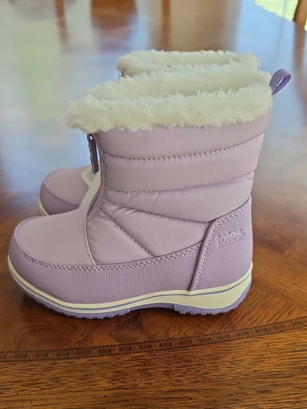 Totes Toddler Girls Zippy Waterproof Insulated Flat Heel Winter Boots LILAC 9T